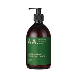 Aamanns Botanical Senses Sweet Citrus Hand &amp; Body Wash, 500ml bottle