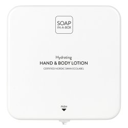 SOAP-IN-A-BOX HAND &amp; BODY LOTION WHITE / DISPENSER