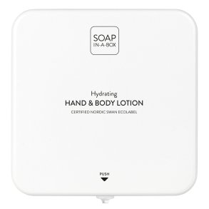 SOAP-IN-A-BOX HAND & BODY LOTION WHITE / DISPENSER