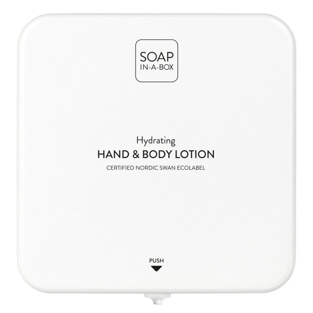 SOAP-IN-A-BOX HAND &amp; BODY LOTION WHITE / DISPENSER