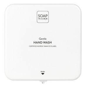 SOAP-IN-A-BOX HAND WASH, WHITE / DISPENSER