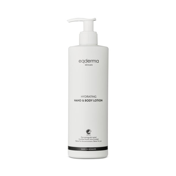 eqderma Skincare Hydrating Hand &amp; Body Lotion, Certified Nordic Swan Ecolabel, 400ml bottle