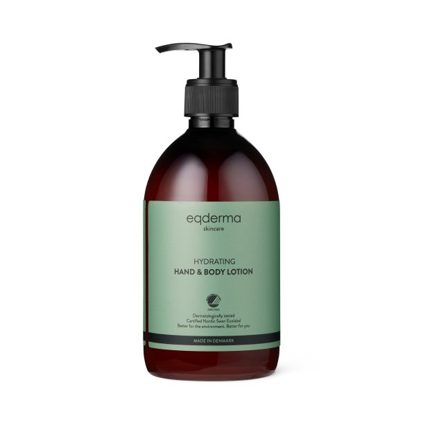 Eqderma Skincare Pharma, Hydrating Hand &amp; Body Lotion, Certified Nordic Swan Ecolabel, 500ml bottle