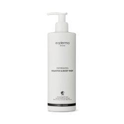 eqderma Skincare Refreshing Shampoo &amp; Body Wash, Certified Nordic Swan Ecolabel, 400ml bottle