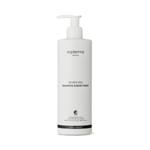eqderma Skincare Refreshing Shampoo & Body Wash, Certified Nordic Swan Ecolabel, 400ml bottle